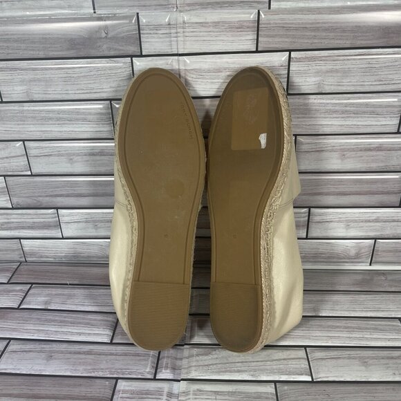 Tory Burch Women's Nappa Leather Color Block Flat Espadrille Flats Size 10 - Picture 10 of 12